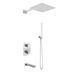 Душевая система Kohlman Foxal 20 chrome с термостатом + BOX скрытого монтажа KPL-QW433FQ20, Хром