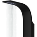 Душова панель Corsan Festo black LED з виливом S046MBLLEDW, Черный матовый