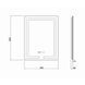 Дзеркало Qtap Mideya з антизапотіванням (DC-F936) 500х800 QT2078F936W, Білий