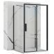 Душова кабіна Rea Rapid Slide 150x90 black пристінна REA-KPL-09890, Черный матовый, Універсальна, прозорий, чорний матовий