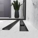 Дренажний канал Koller Pool Aqua 80cм та решіткою Line mattblack AQLMB0800