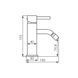 Смеситель для биде VBI Milano brushed gold VBI-050104BG, Золотой