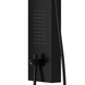 Душова панель Corsan Festo black LED з виливом S046MBLLEDW, Черный матовый