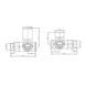Комплект дизайн кранов под ТЭН Ideale Senso 1/2&rdquo;x1/2&rdquo; черный, Черный/золото