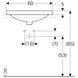 Умывальник Geberit Variform 60x48 500.725.01.2, Белый