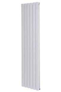 Вертикальный дизайнерский радиатор отопления Arttidesign Livorno II 6/1800/408/50 белый матовый, Белый матовый