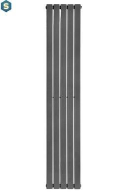 Вертикальний дизайнерський радіатор опалення Arttidesign Livorno 5/1800/340/50 сірий матовий, Каппучино