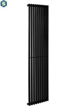 Дизайнерський радіатор Betatherm Quantum 1 H-1800 мм, L-405 мм нижнє підключення BQ 1180/10 9005М 99, Черный матовый