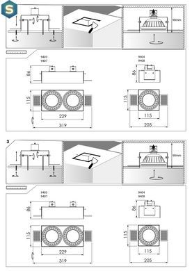 Точечный светильник Nowodvorski 9408 Mod GU10 1x75W IP20 Wh