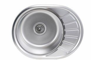 Кухонная мойка из нержавеющей стали Platinum сатин 5745 (0,6/170 мм), R, Satin