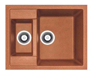 Кухонна мийка Adamant Duplex 610x495x200 terra-cotta 488223, Цемент матовий