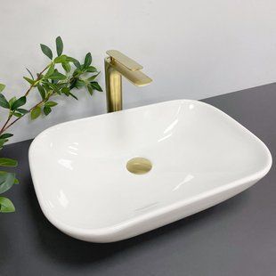 Умивальник (раковина) VBI PAVIA WHITE накладний, Білий