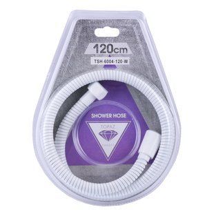 Шланг для душу Topaz TSH-6004-120-W 120см, Білий