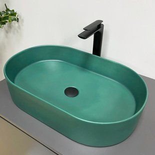 Умывальник VBI Verona 60 emerald matt накладний VBI-011327, Зелений матовий