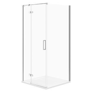 Душова кабіна Cersanit Jota кутова 900x900x195 L прозоре скло S160-001, Ліва, прозорий, хром