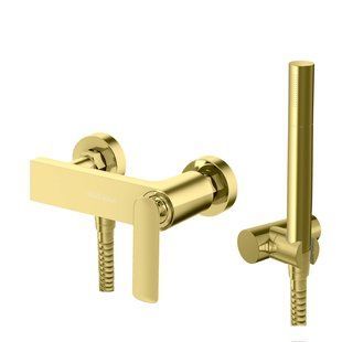 Смеситель для душа Kohlman Experience gold настенный KPL-QW120EGD, Золотой