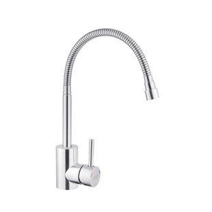 Смеситель для кухни с гибким изливом Kroner KRP Edelstahl Klassisch - ESG035-1 CV023002, Хром матовый