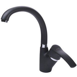 Смеситель для кухни Globus Lux GLQU-0203S-BIG-1-Onix, Черный/золото
