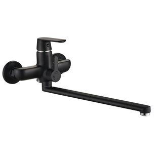 Смеситель для ванны Globus Lux Laguna GLA-0208-10-BB, Черный матовый