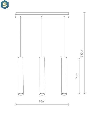 Підвісний світильник Nowodvorski 6481 Eye GU10 3x10W IP20 Wh