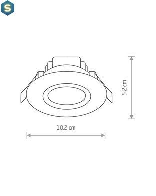Точковий світильник Nowodvorski 8991 Helios LED 1x5W 3000K 300Lm IP44 Wh