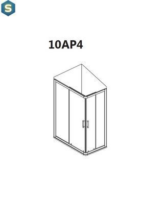 Душевая кабина Ravak 10&deg; 10AP4-120x90 белый+transparent 0ZVG70100Z1