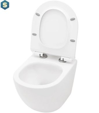 Подвесной унитаз Rea Carlo Flat mini N Tornado white REA-C1259, Белый