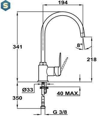 Змішувач для кухні Teka IN 995 chrome 53991512, Хром