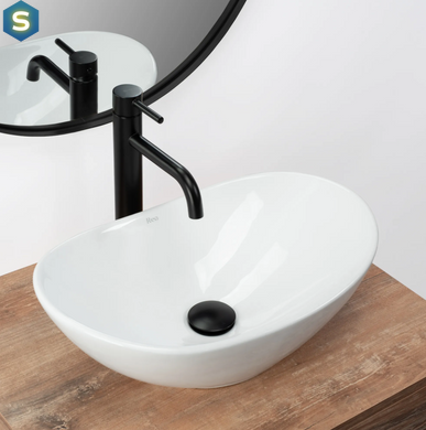 Умивальник Rea Royal Mini white накладний білий REA-U6507, Білий