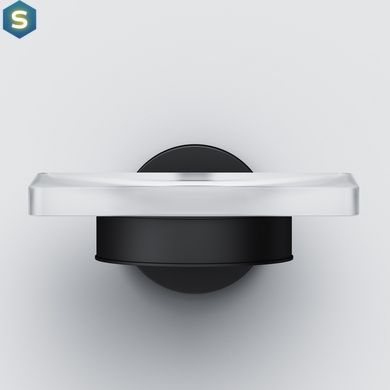 Мыльница Am.Pm X-Joy стеклянная настенная black A85A34222, Черный матовый