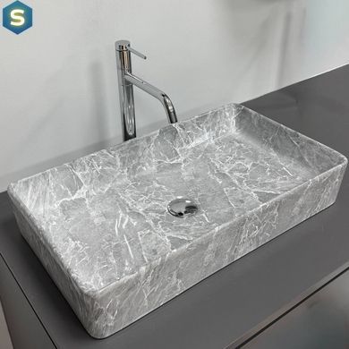 Умывальник VBI Triest grey stone накладной VBI-012716, Мрамор