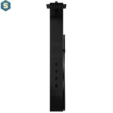 Душевая панель Corsan Neo black S060MBL, Черный матовый