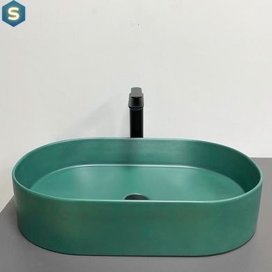 Умывальник VBI Verona 60 emerald matt накладной VBI-011327, Зеленый матовый