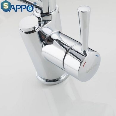 Смеситель для кухни с подключением фильтра черный/хром шпилька &Oslash;35 Gappo 1/8 G4398-11, Хром