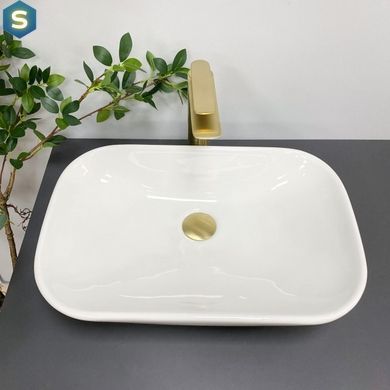 Умивальник (раковина) VBI PAVIA WHITE накладний, Білий