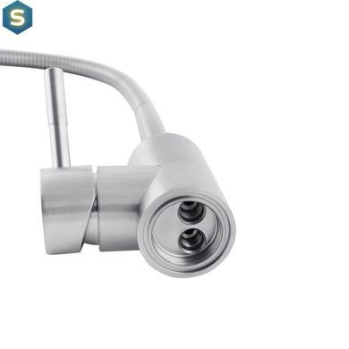 Смеситель для кухни с гибким изливом Kroner KRP Edelstahl Klassisch - ESG035-1 CV023002, Хром матовый