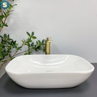 Умивальник (раковина) VBI PAVIA WHITE накладний, Білий