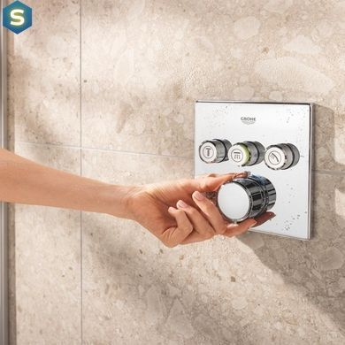 Душова система прихованого монтажу термостатична Grohe QuickFix Precision SmartControl Cube 34875000, Хром
