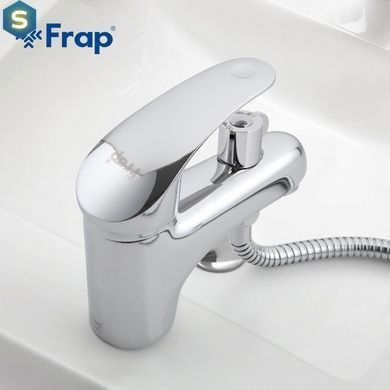 Смеситель для умывальника с гигиеническим душем шпилька &Oslash;40 Frap 1/10 F1221, Хром