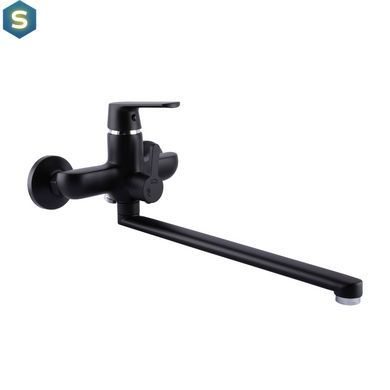 Змішувач для ванни Globus Lux Laguna GLA-0208-10-BB, Черный матовый