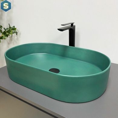 Умывальник VBI Verona 60 emerald matt накладной VBI-011327, Зеленый матовый