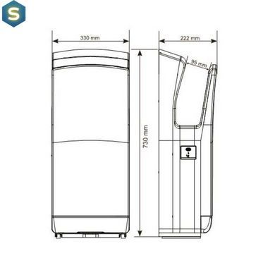 Сушарка для рук Genwec Bladeflow 2 GW01 18 04 01
