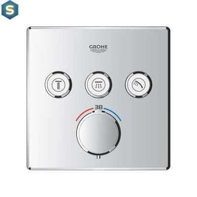 Душова система прихованого монтажу термостатична Grohe QuickFix Precision SmartControl Cube 34875000, Хром