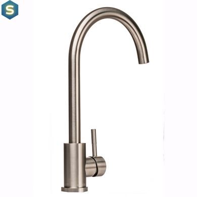 Змішувач для кухні Globus Lux Alpen SUS-203S, Графитовый хром