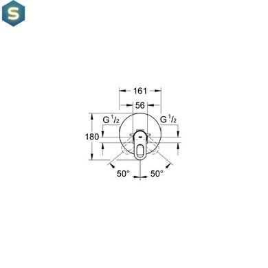 Смеситель скрытого монтажа Grohe Bau Loop 29080000