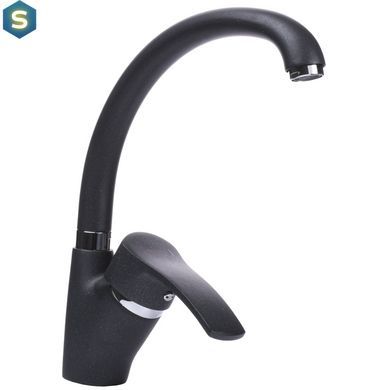 Смеситель для кухни Globus Lux GLQU-0203S-BIG-1-Onix, Черный/золото