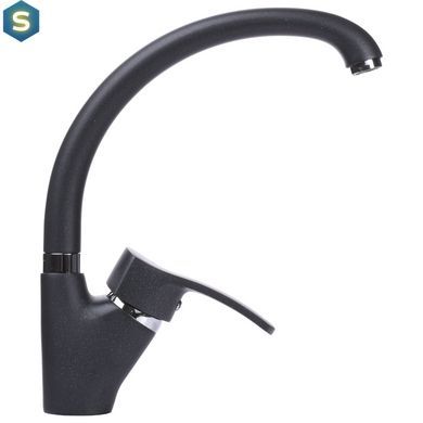 Смеситель для кухни Globus Lux GLQU-0203S-BIG-1-Onix, Черный/золото