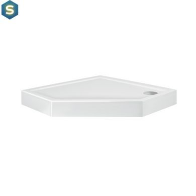 Набір: Qtap душова кабіна Leo CRM10995-AC6 Clear 2020x900x900 мм + піддон Diamond 309912 90x90x12 см з сифоном, Хром, Універсальна, прозорий