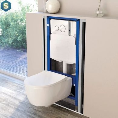 Комплект инсталляция Sanit Ineo Plus 90.733.00.S004 с унитазом Globo 4all MDS03BI с сидением Soft Close, Хром