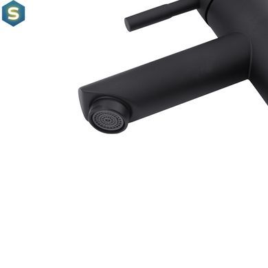 Змішувач для раковини Kroner KRP Edelstahl Klassisch - SCH010 CV025653, Черный матовый